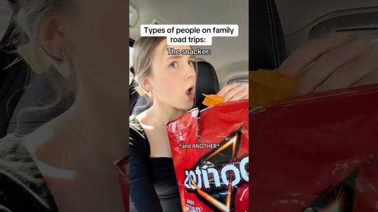The different types of people on family road trips #pov #comedy #relatable #skit