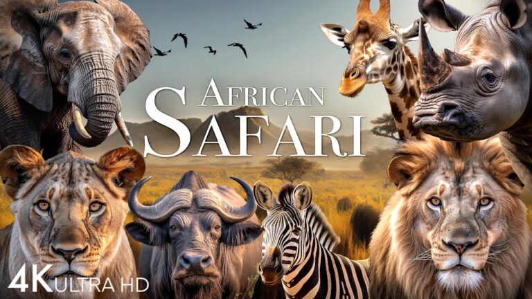 African Safari 4K – Amazing Wildlife of African Savanna | Scenic Relaxation Film