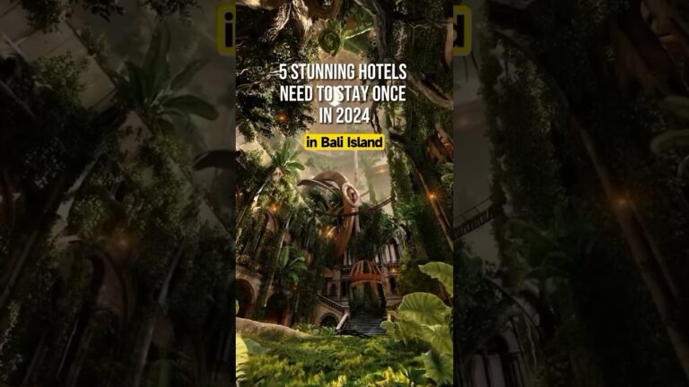 5 Best Hotels in Bali 😍✈️ #shorts