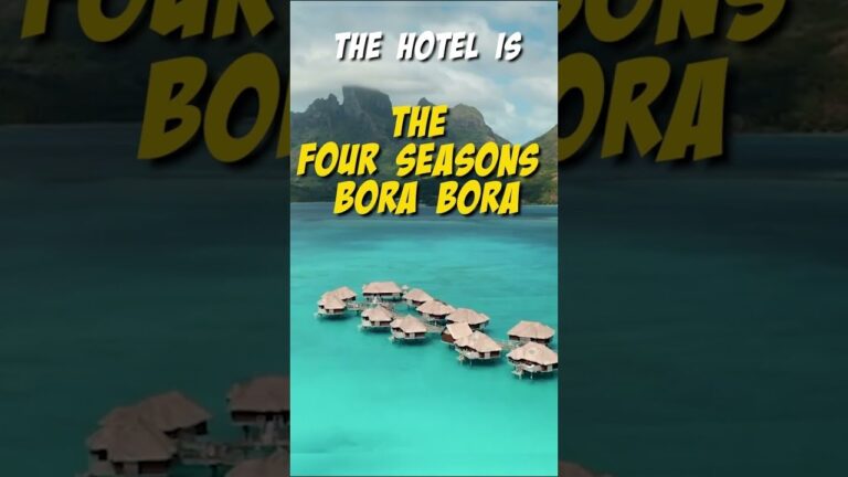 Most Expensive hotel in BORA BORA!