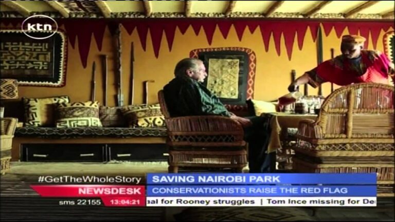 Kenya Wildlife Activists protest intentions to build road in the National Parks