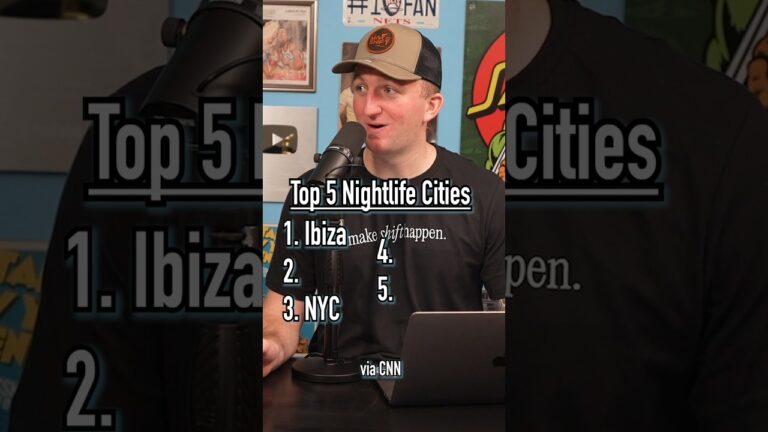 TOP 5 BEST NIGHTLIFE CITIES In The WORLD! #shorts #world #nightlife #top5 #cities #tourist #goingout