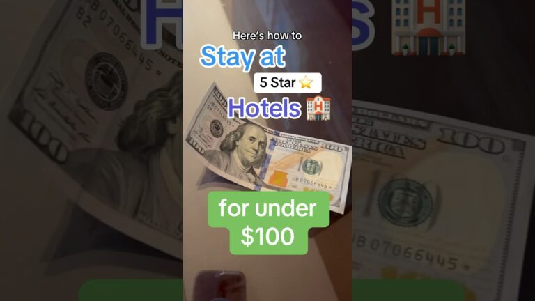 How to stay at 5 Star hotels for cheap…