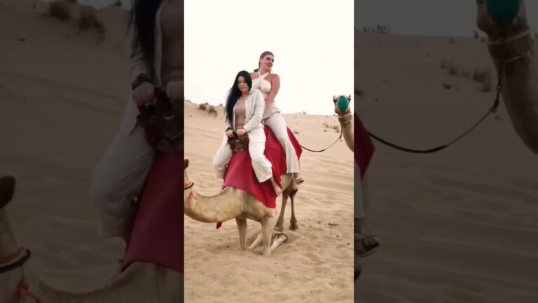 emotions Reactions funny att the camel ride att the desert safari camp #desertsafaridxbme