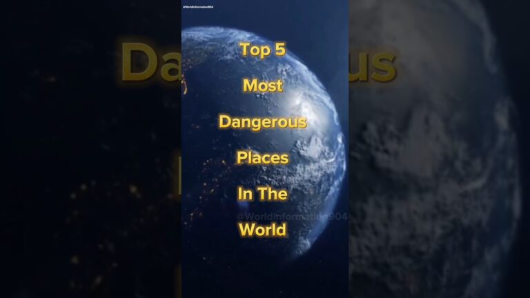 Top 5 Most Dangerous Places In The World #shorts